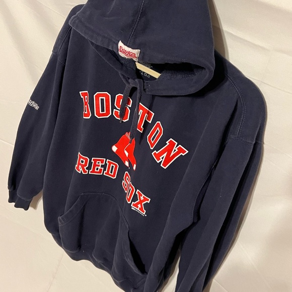 SOLD*** Sz L Boston Red Sox Hoodie Sweatshirt by STITCHES - Picture 5 of 11